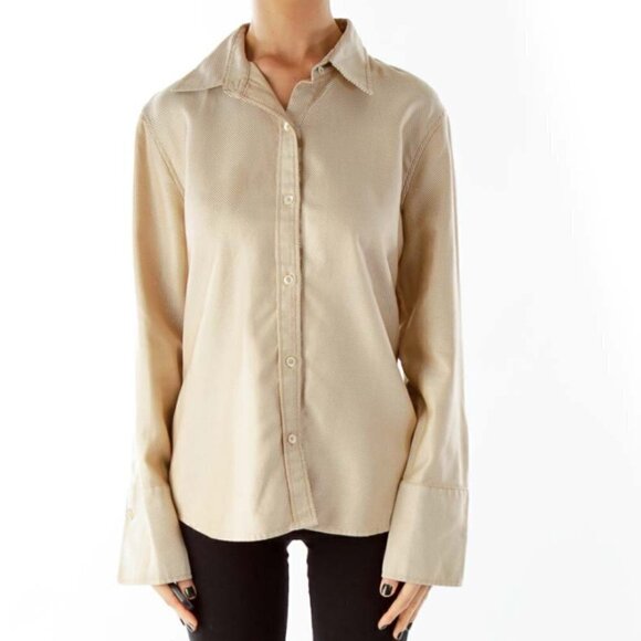 Banana Republic Beige Shirt - Picture 1 of 3